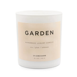 17 & Orchard Candle Co. GARDEN Rose Plum Labdanum Jar Candle