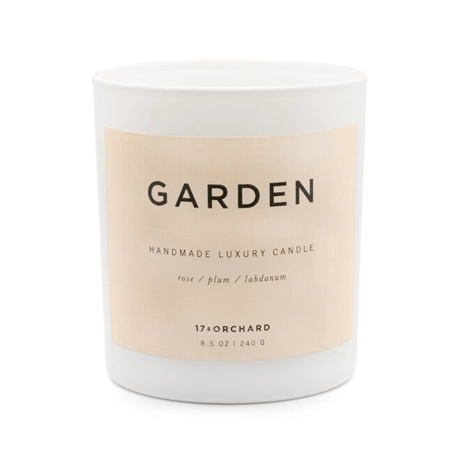GARDEN Rose Plum Labdanum Jar Candle