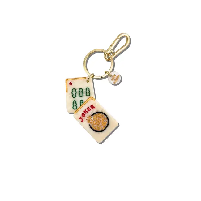 Solar Eclipse Mahjong Bag Charm + Keychain