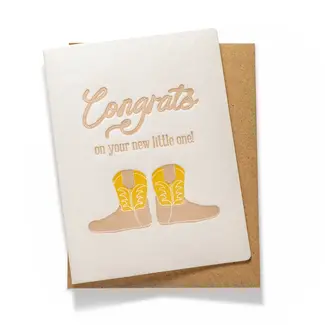 Color Box Design & Letterpress Baby Boots