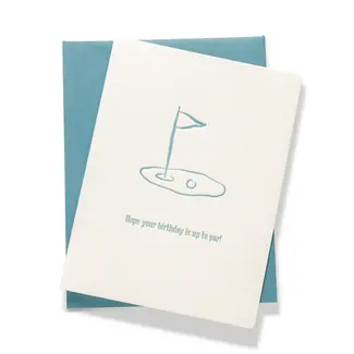 Color Box Design & Letterpress Golf Birthday