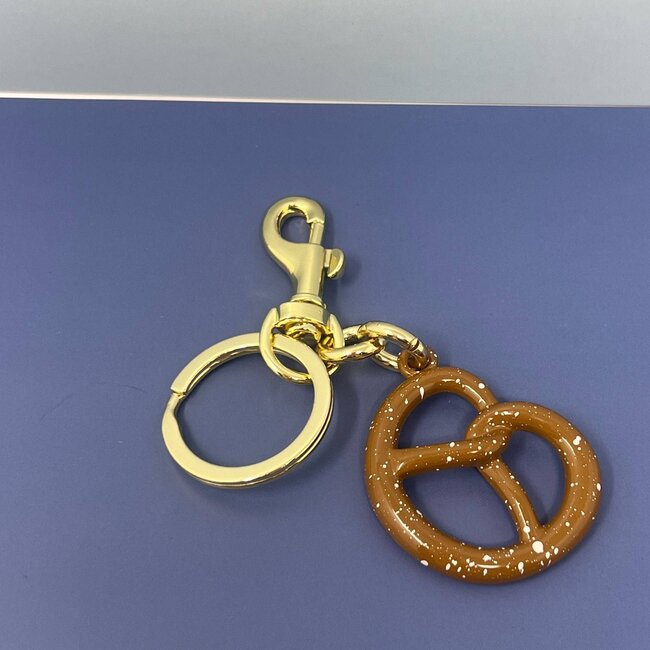 Rainbow Unicorn Salted Pretzel Keychain Bag Charm