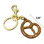 Rainbow Unicorn Salted Pretzel Keychain Bag Charm