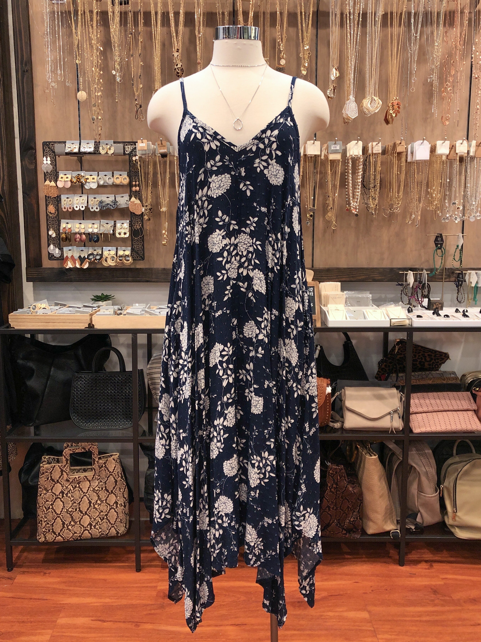 floral handkerchief dress