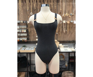 pinstripe bodysuit