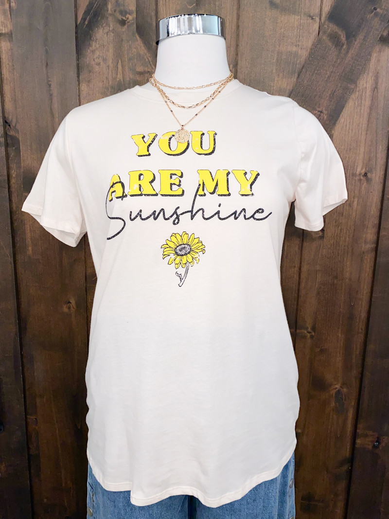 T-37792 "YOU ARE MY SUNSHINE" GRAPHIC TEE
