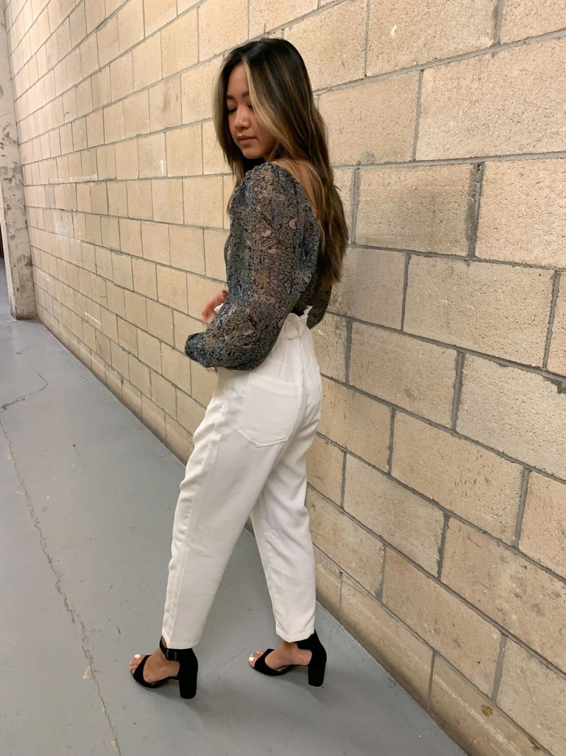 MMP681 CORDUROY PAPERBAG PANTS - Adore