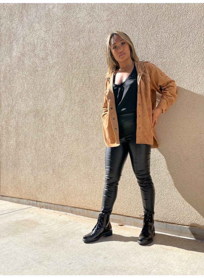 MMP786 FAUX LEATHER PANTS