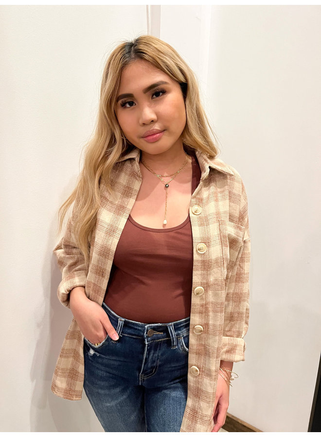 KT-1125-6 FLANNEL BUTTON UP SHIRT
