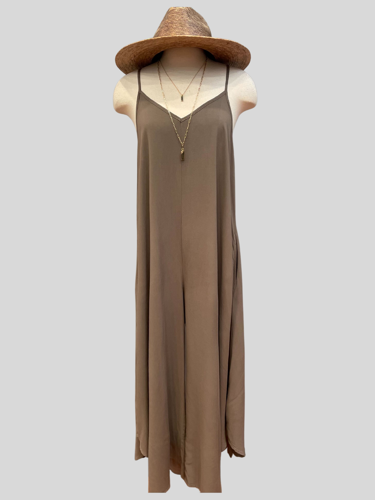 JU60123A SLOUCHY FITTED JUMPSUIT