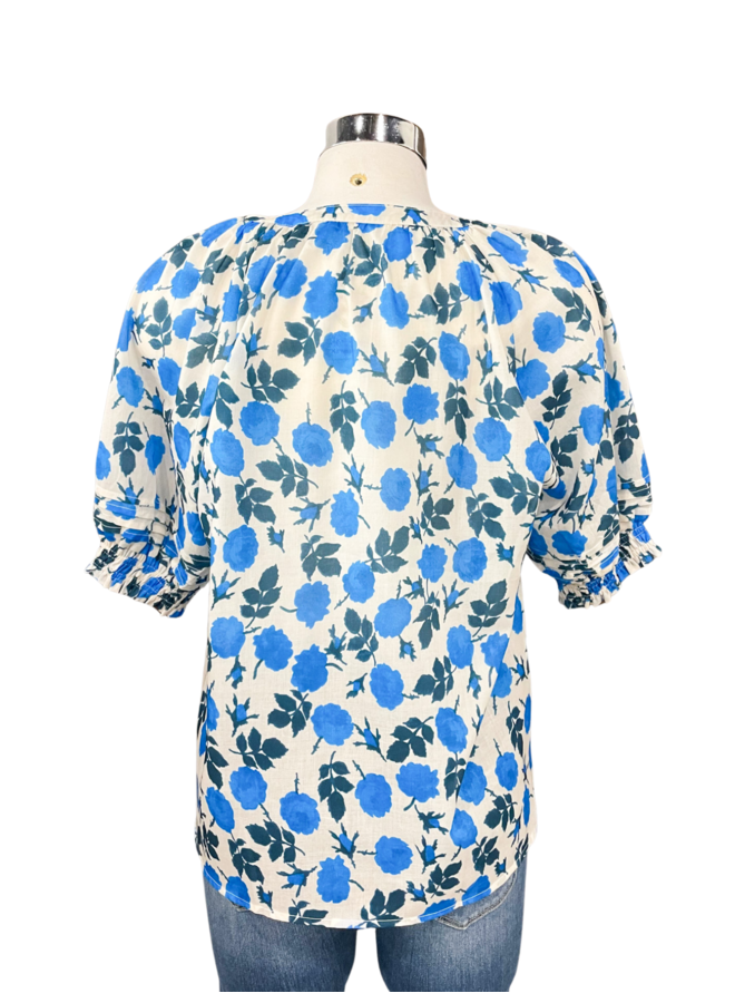 RT-3641-6 FLORAL PEASANT BLOUSE