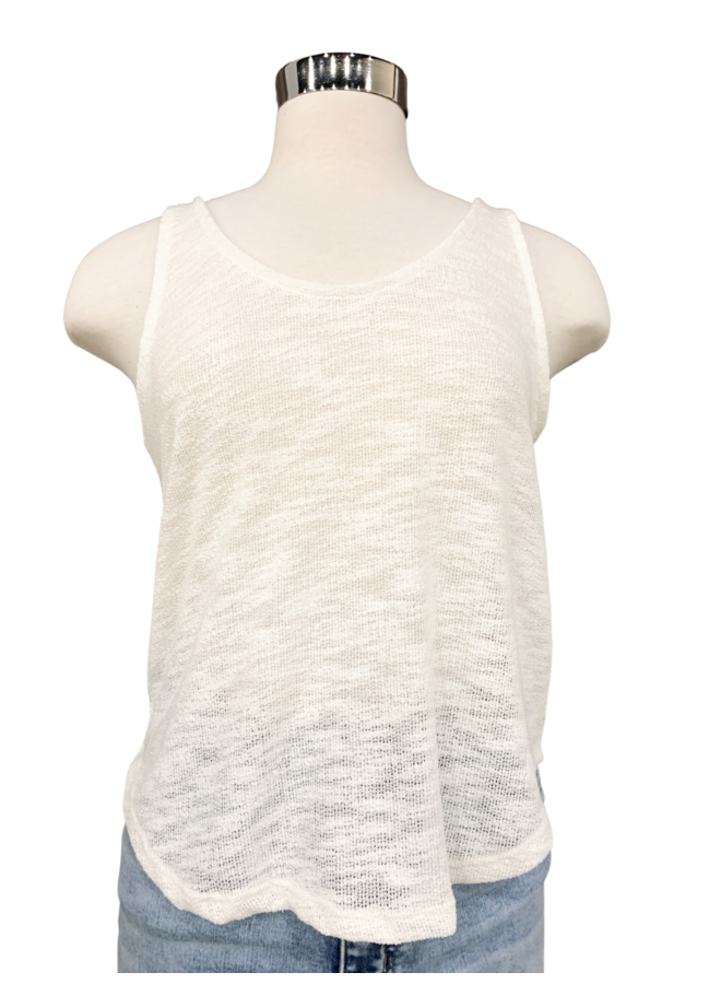 T30794 KNITTED SLEEVELESS TOP