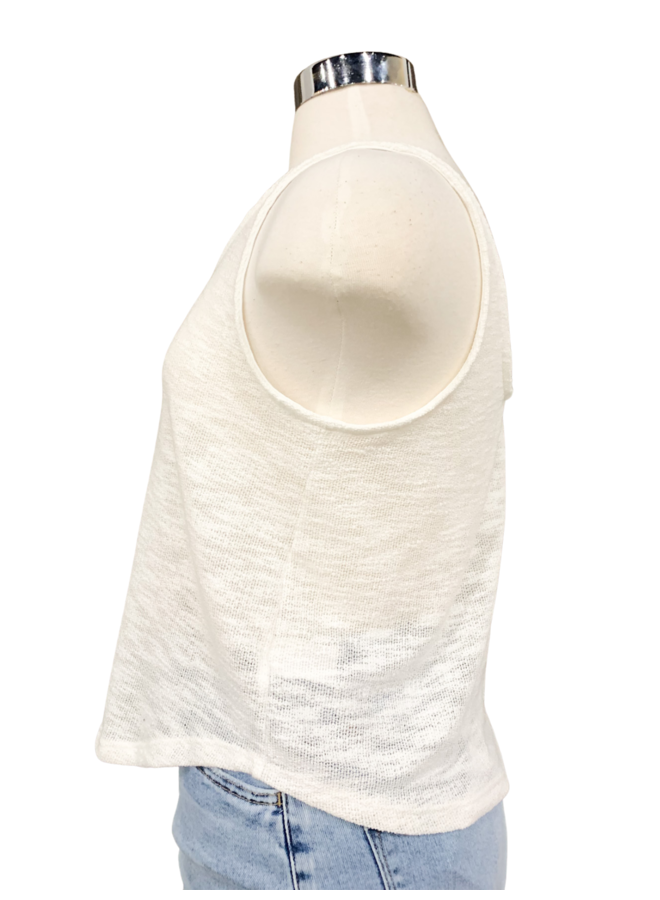 T30794 KNITTED SLEEVELESS TOP