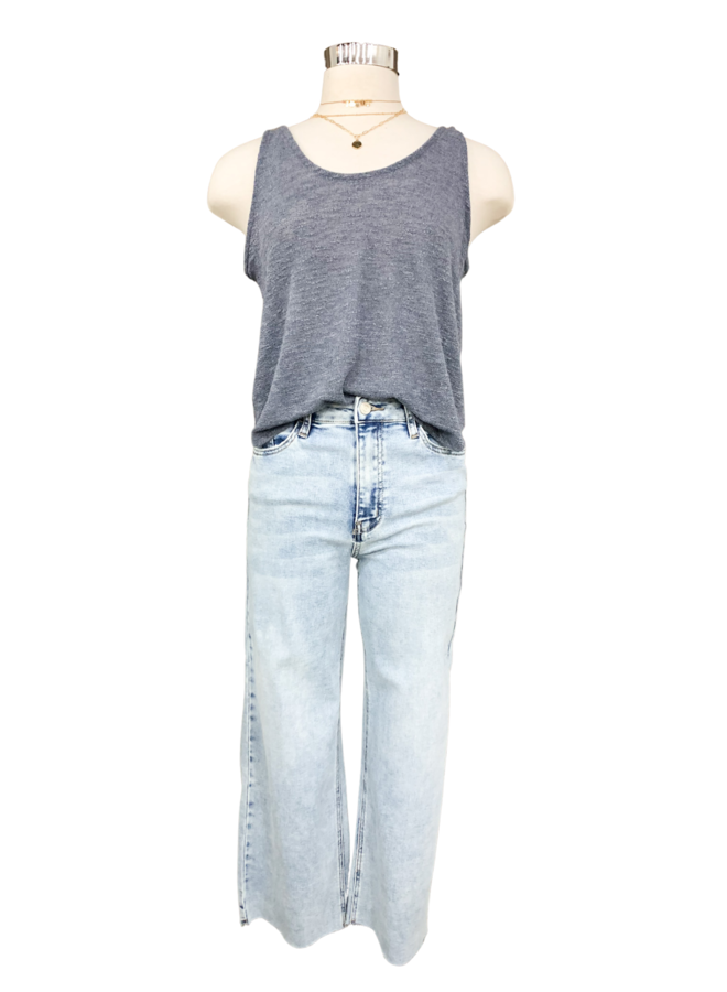 T30794 KNITTED SLEEVELESS TOP