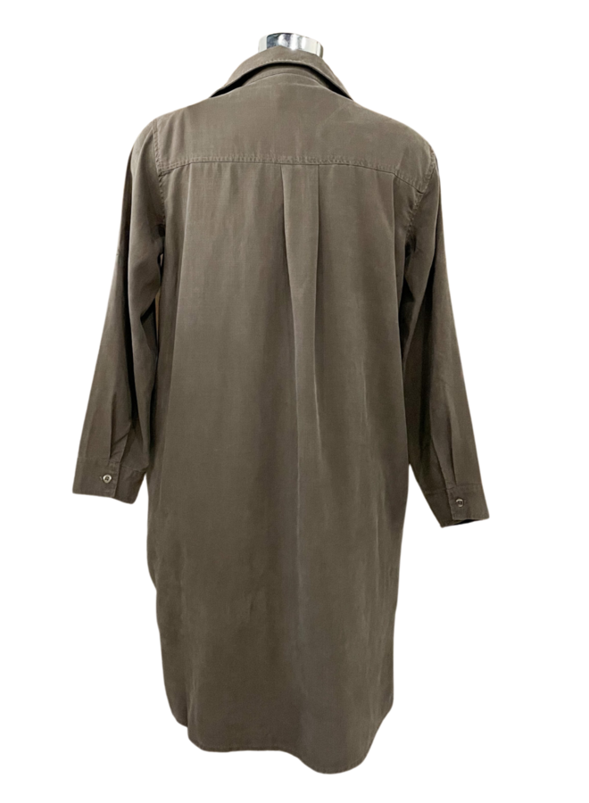 D2603 TENCEL SHIRT DRESS