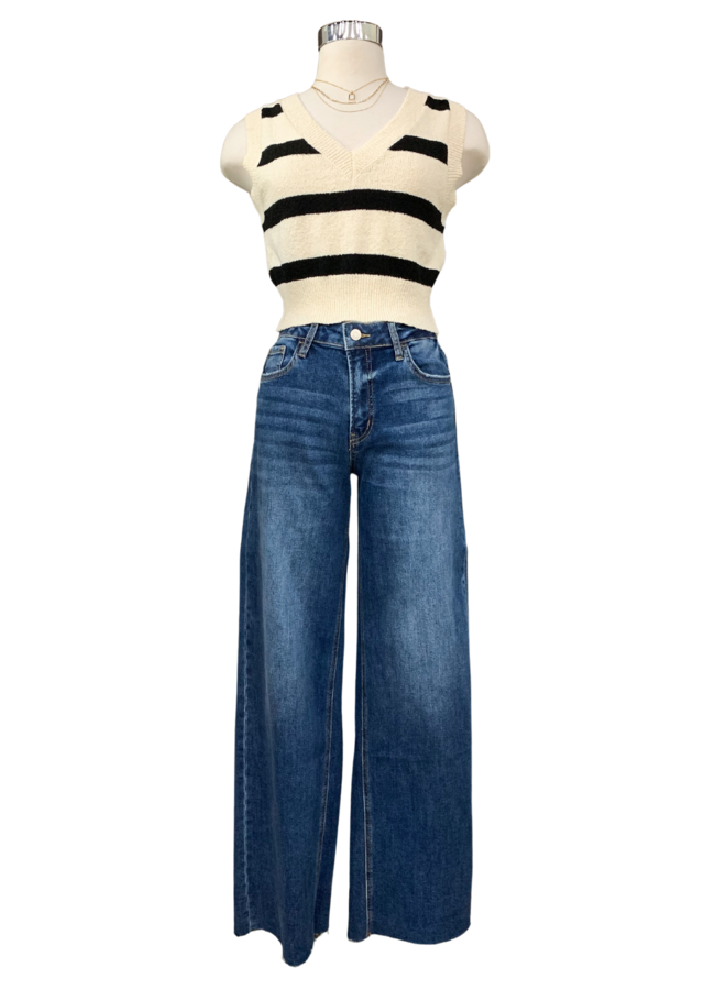 LV1134 HIGH RISE LOOSE JEANS