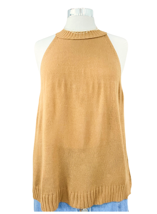 NWT2401 HIGH NECK SWEATER TANK