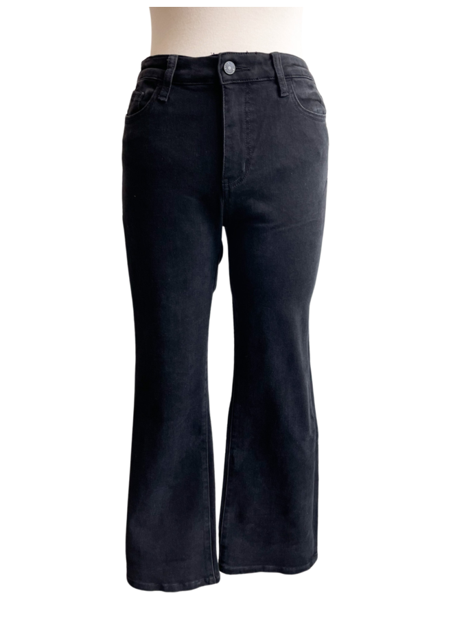 LV1170 HIGH RISE CROP FLARE JEANS