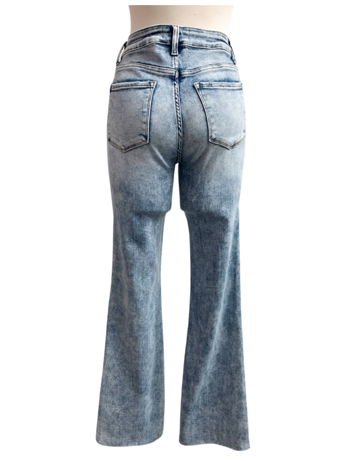 T5909 HIGH RISE BOOT CUT JEANS