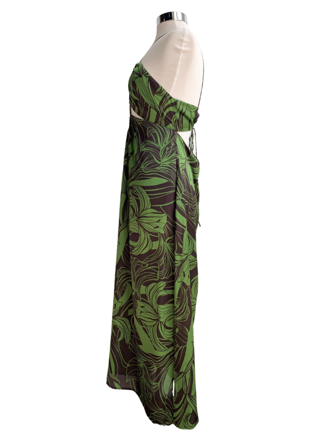 FD11376-P1371 FLORAL  MAXI DRESS