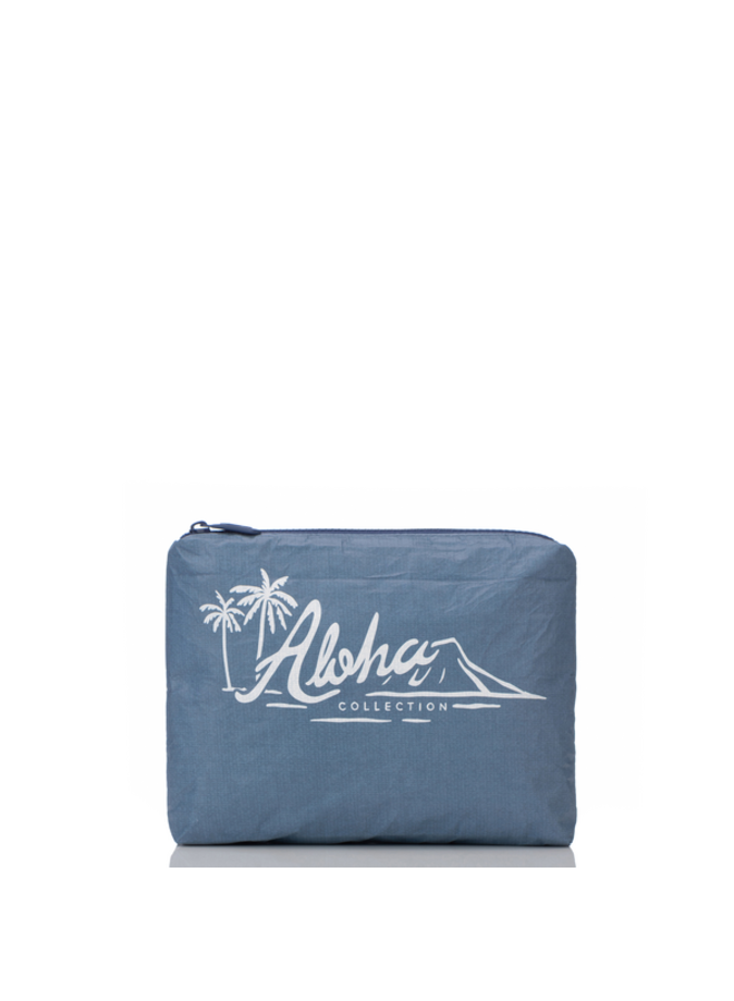 ALOHA COLLECTION SMALL VINTAGE ALOHA LOGO BLUE