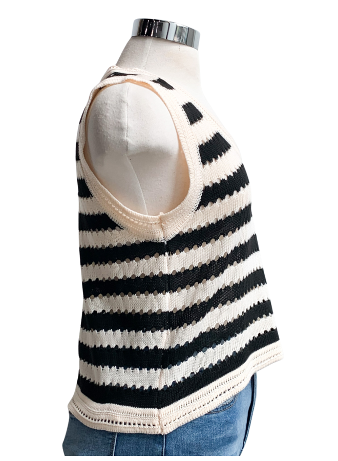 ENBK3139BW SLVS KNIT SWEATER