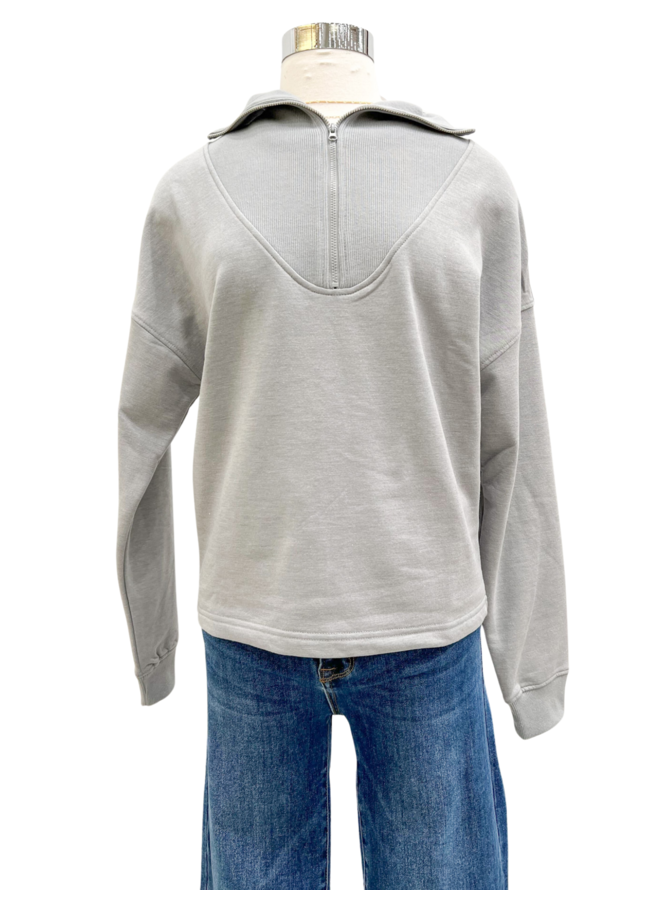 KTR12186 FLEECE HALF ZIP PULLOVER