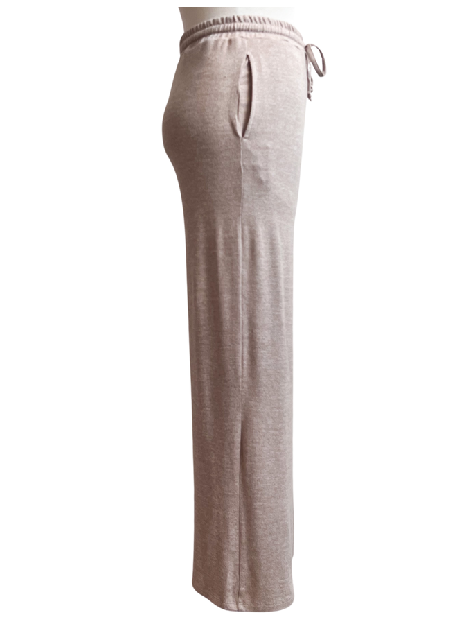 KP-B0571 BRUSHED WIDE LEG LOUNGE PANTS - Adore