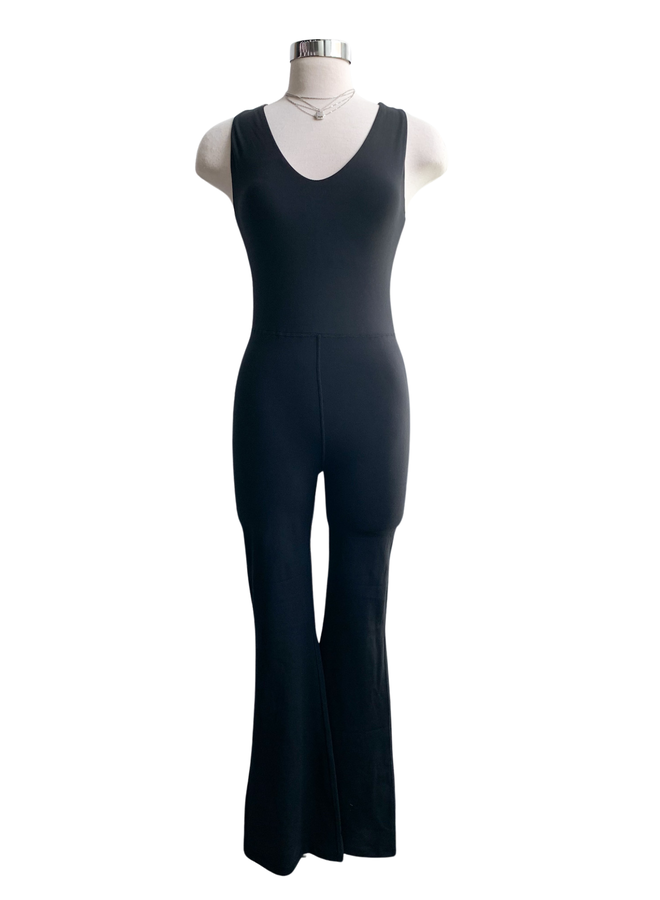 AP6422 CROSS KNOT BACK JUMPSUIT