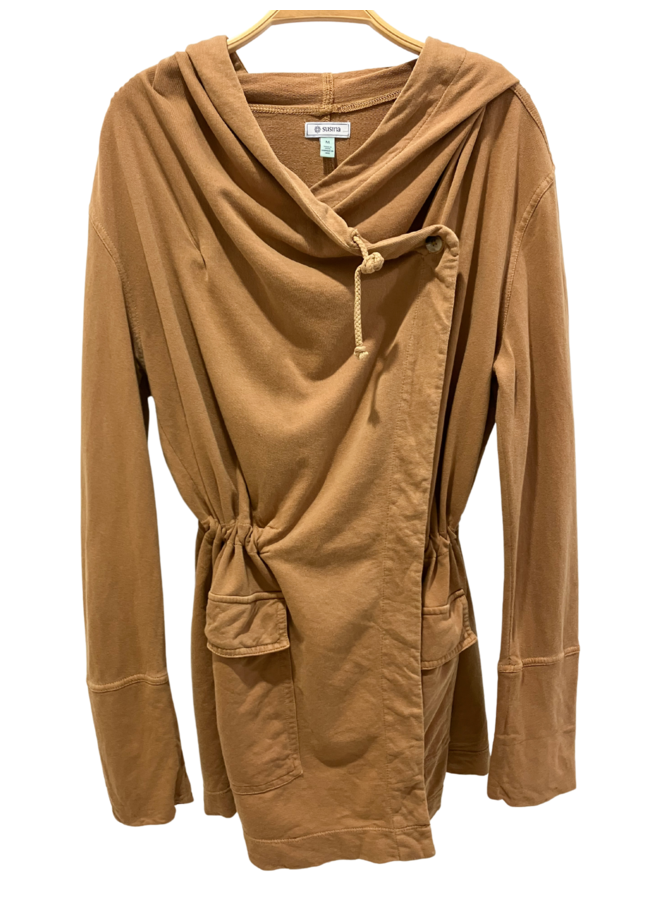 ADORE'D SUSINA 100% COTTON HOODED COVER UP