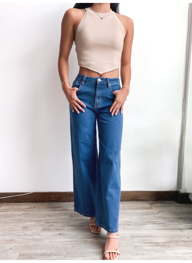 HIGH RISE WIDE LEG JEAN *2 colors available*