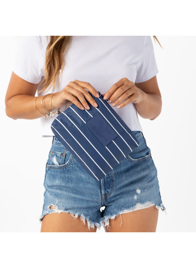 ALOHA COLLECTION SMALL PINSTRIPE NAVY