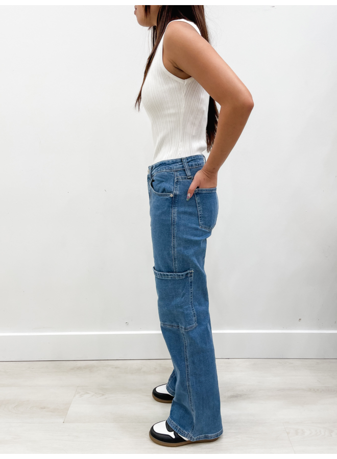 M5093MW MID RISE WIDE LEG JEANS