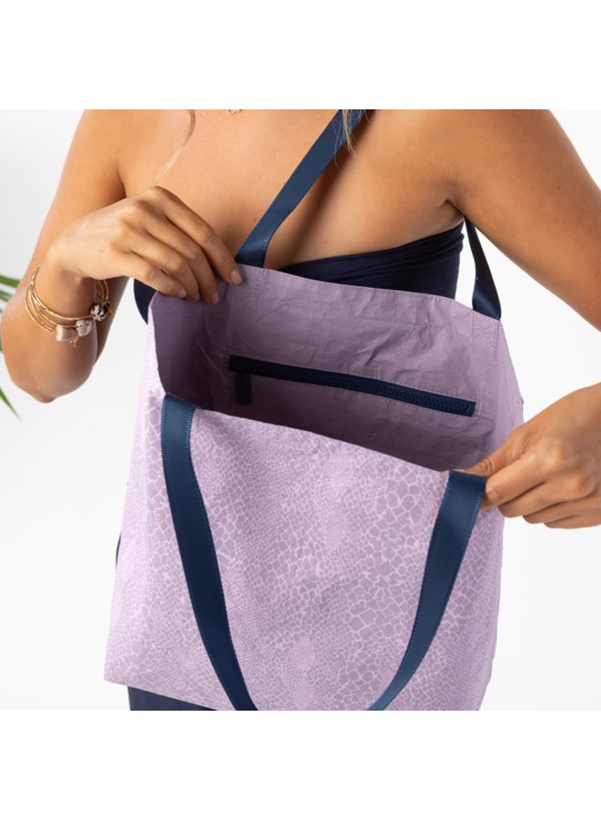 ALOHA COLLECTION RVS TOTE PYTHON AMETHYST