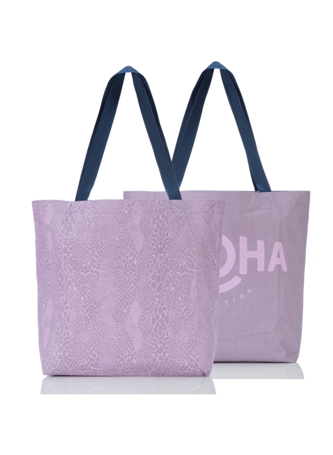 ALOHA COLLECTION RVS TOTE PYTHON AMETHYST