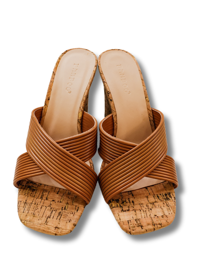 PUBLISHER-04 MINI TUBED CROSS BAND HEEL *2 colors available*