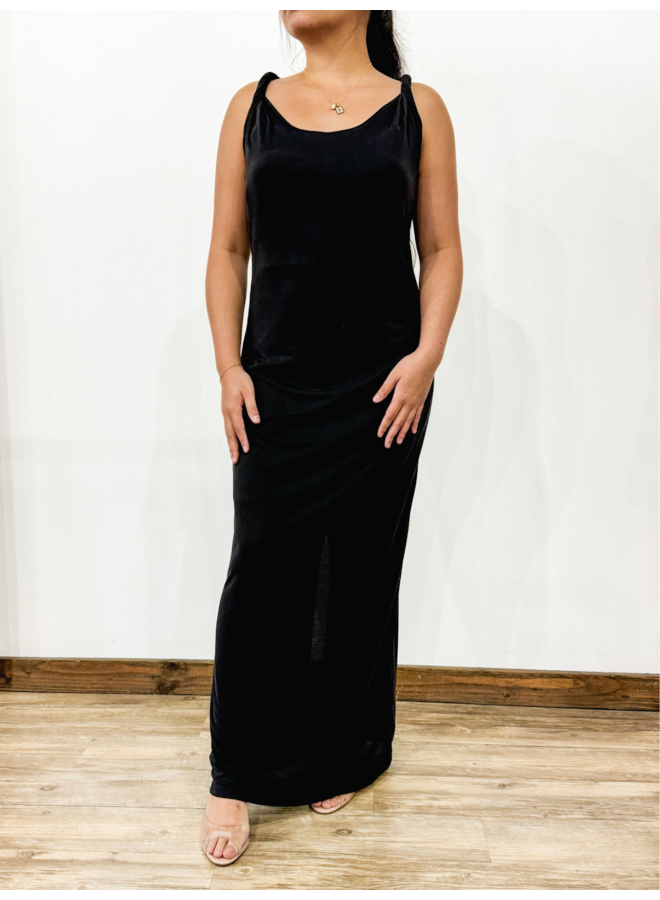 D19777 TWIST STRAP MAXI DRESS