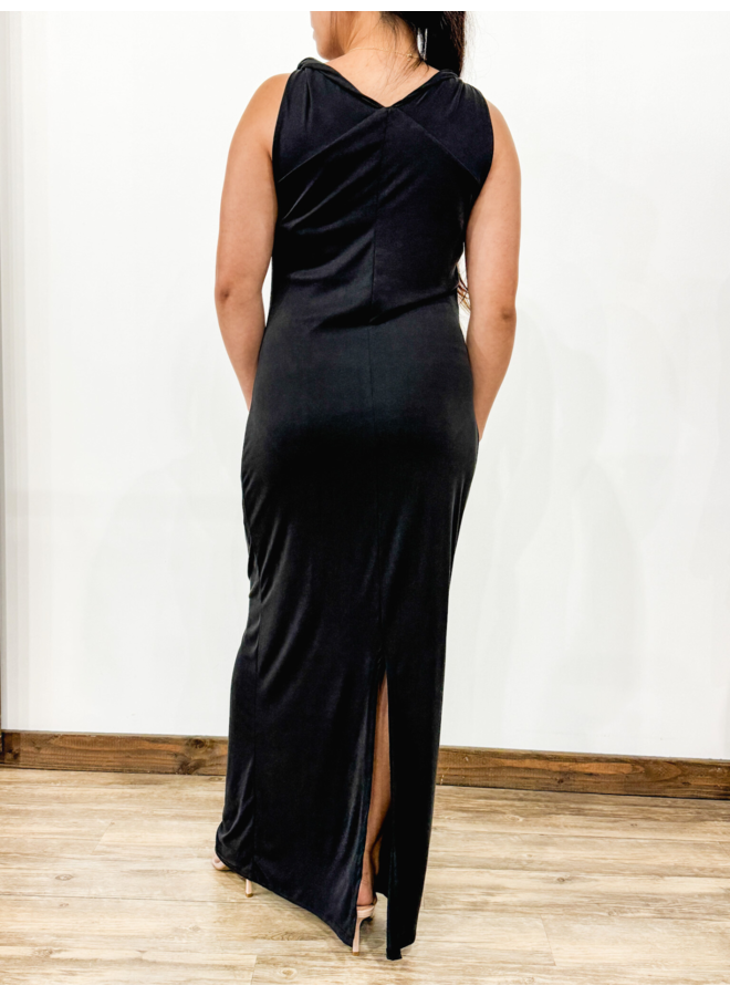 D19777 TWIST STRAP MAXI DRESS