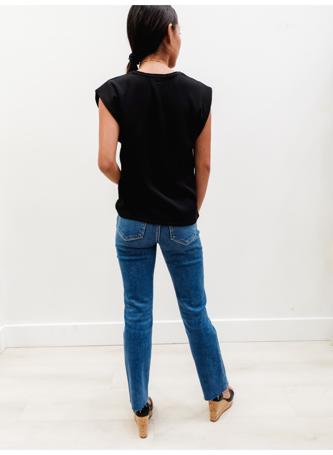 V2213N MID RISE CROP STRAIGHT JEANS