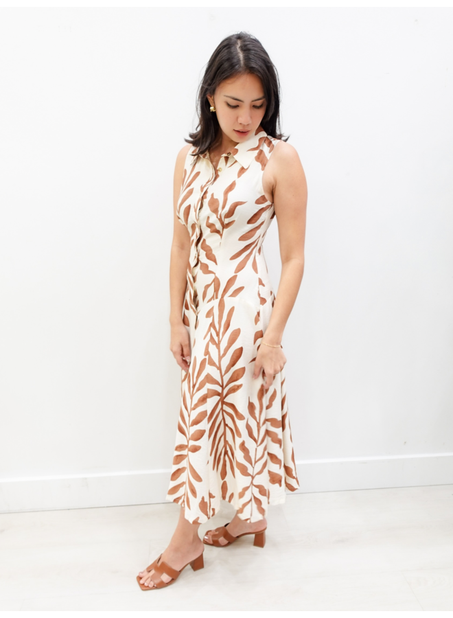 DA32192H BUTTON DOWN MIDI DRESS