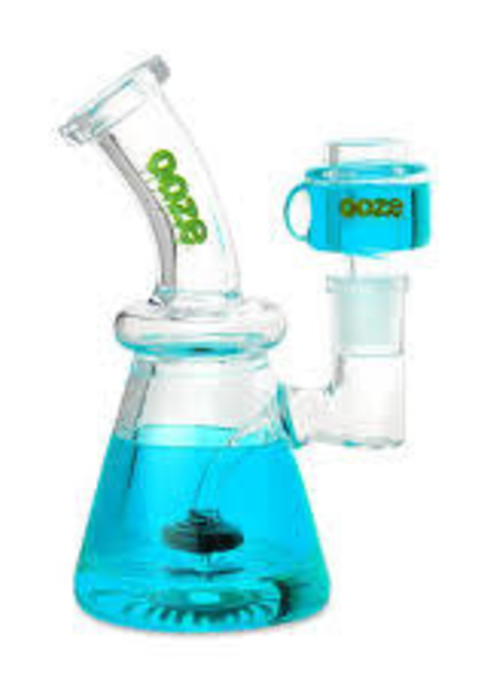 OOZE Glyco Glycerin Chilled Glass Waterpipe Aqua Teal