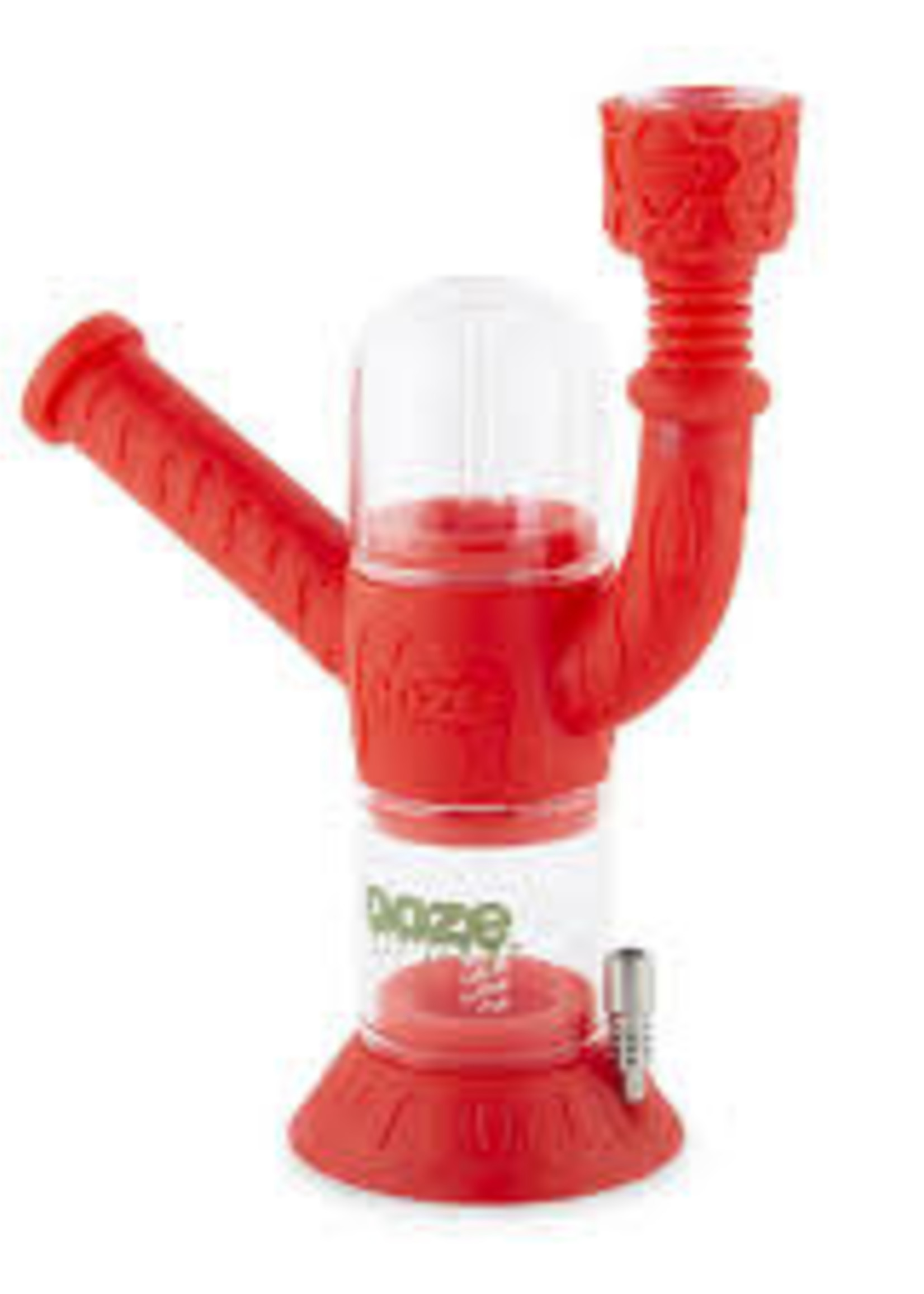 OOZE Cranium Silicone Waterpipe & Nectar Collector Red