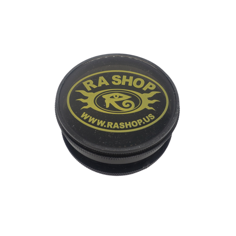 Ra Shop Ra Shop Grinder Black w Yellow Logo