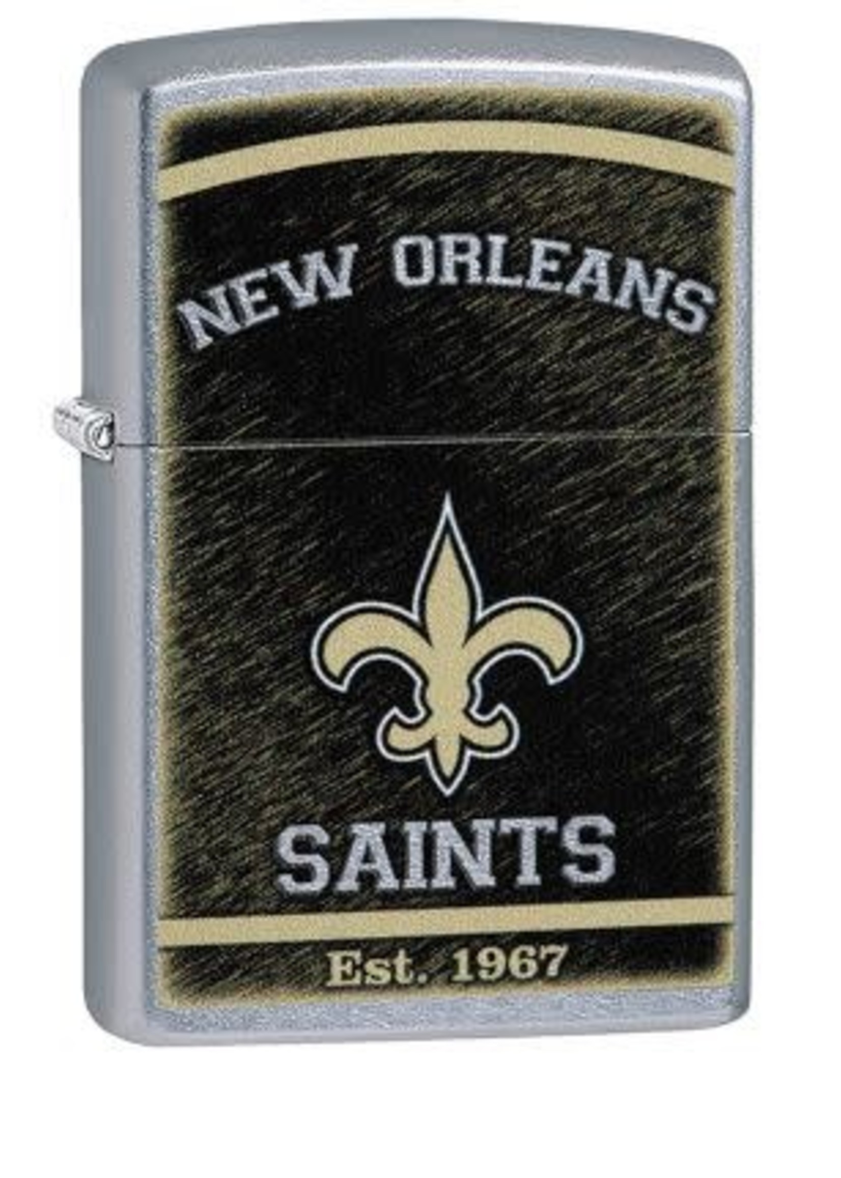 Zippo Lighter NFL New Orleans Saints Street Chrome