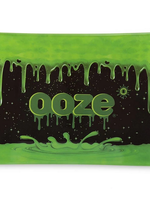 OOZE Shatter Resistant Glass Rolling Tray Ooze Logo Small