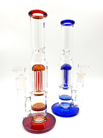 SOS 10" Waterpipe w/ Tree Perc and Honeycomb Disc