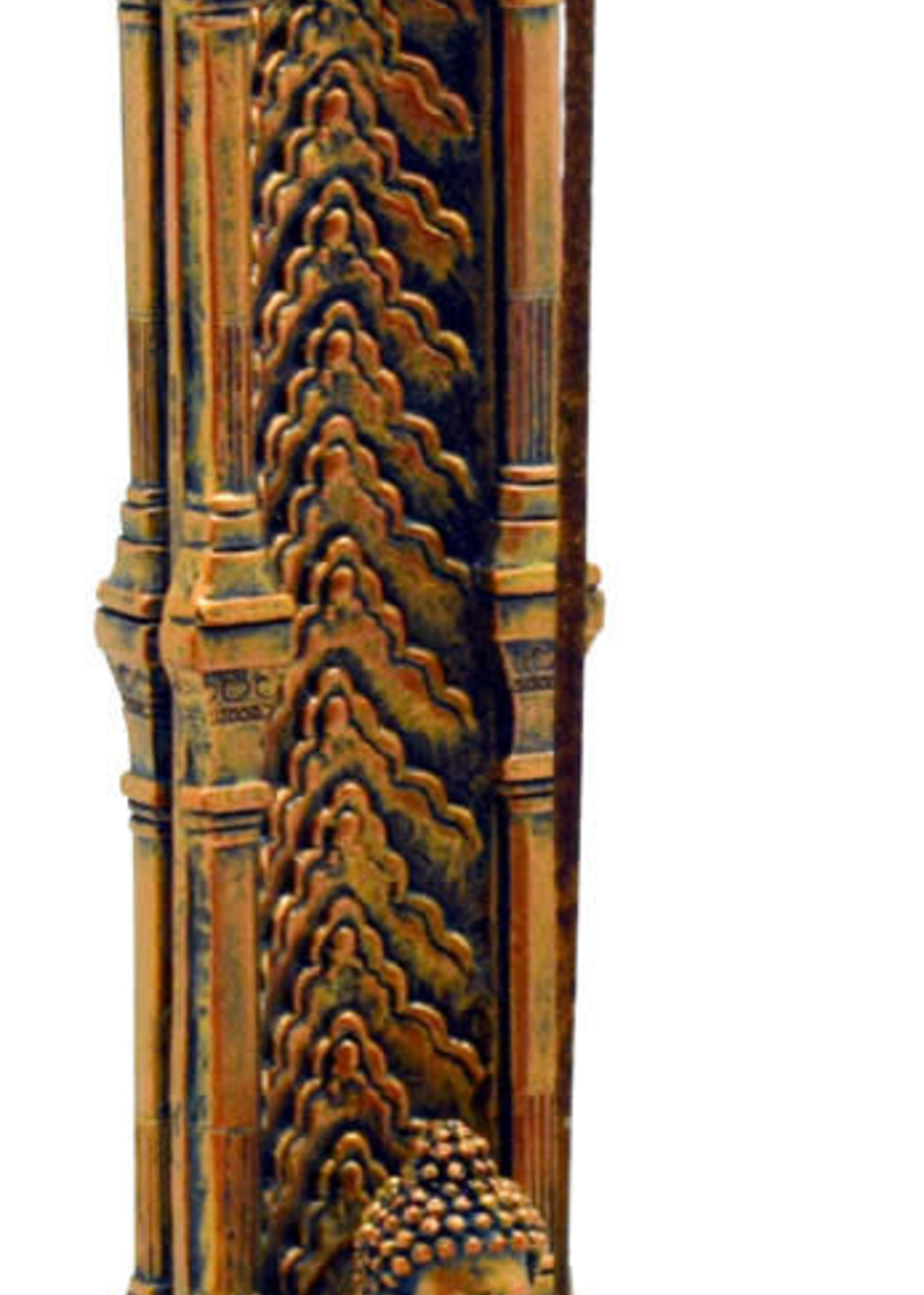 10.5" Copper Buddha Shrine Incense Holder