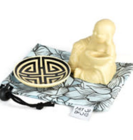 Art Of Smoke Happy Buddha Ceramic Pipe w/ Nug Dish & Bag