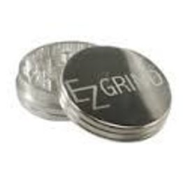 EZ Grind 2pc 50mm Silver Herb Grinder