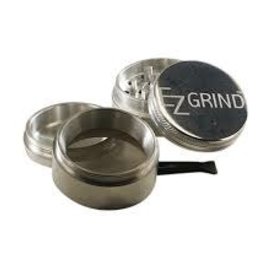 EZ Grind 4pc 56mm Silver Herb Grinder
